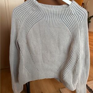 Athleta Light Gray Women's Crew Neck Sweater